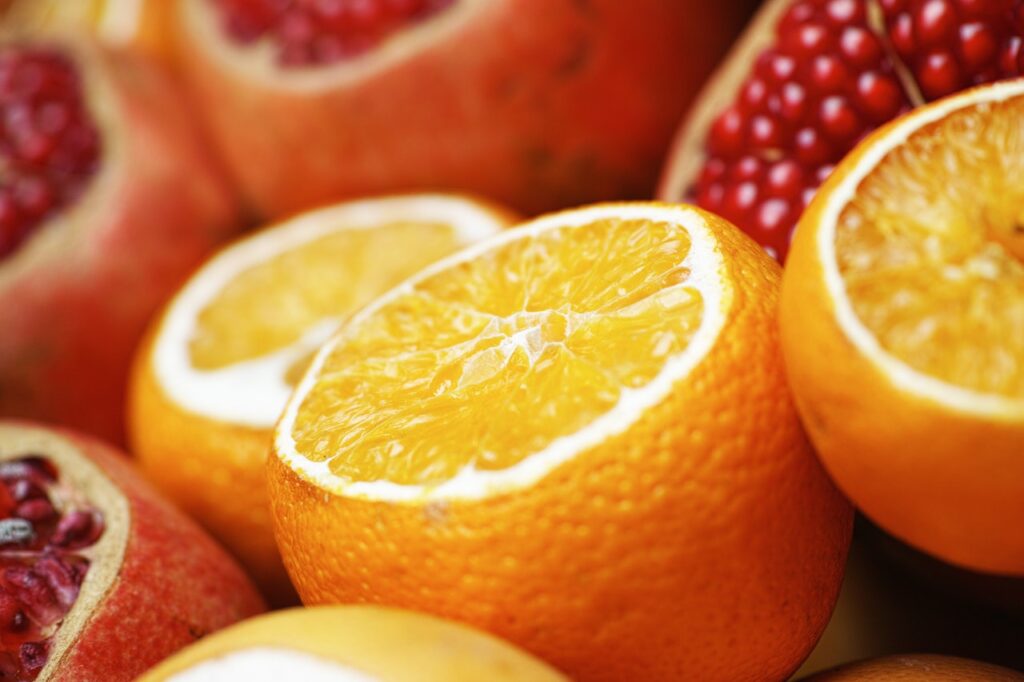 Sliced oranges
