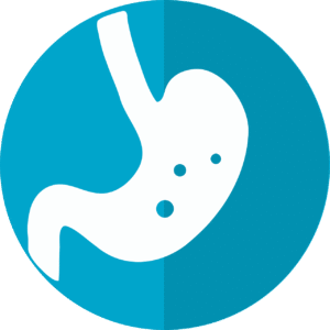 Icon drawing of a stomach